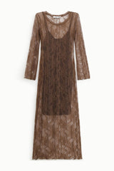 VESTIDO PLEASE RENDA MANGA COMPRIDA - Carla Valente