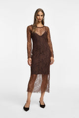 VESTIDO PLEASE RENDA MANGA COMPRIDA - Carla Valente