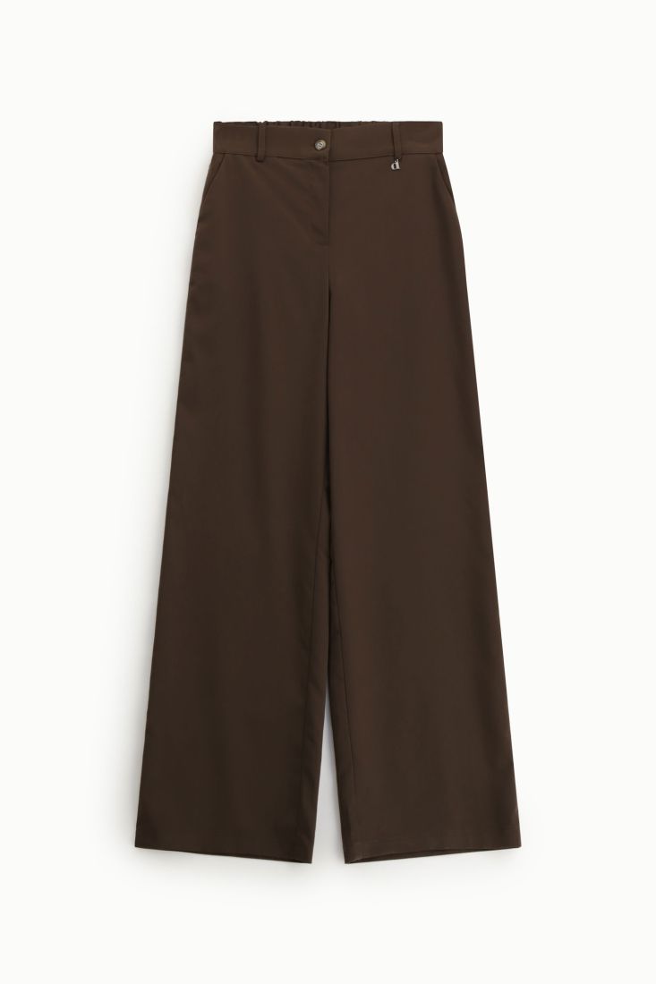 CALÇA DIXIE PALAZZO CINTA SUBIDA WIDE LEG - Carla Valente