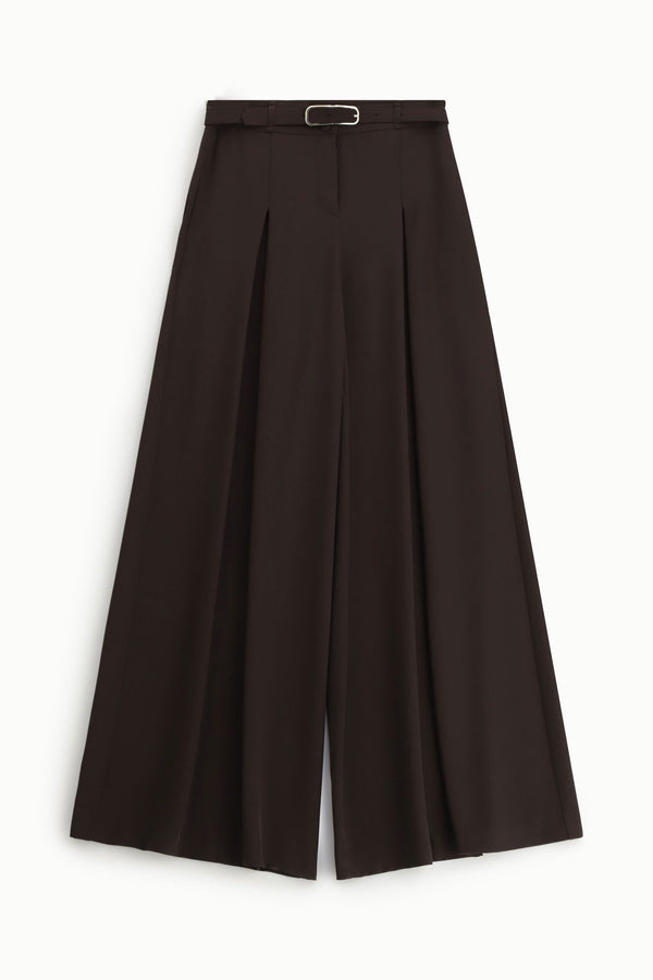 CALÇAS IMPERIAL DE CORTE FLUIDO COM CINTO - Carla Valente