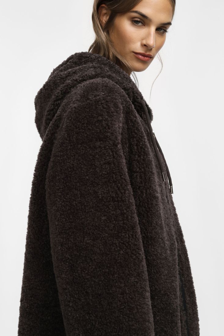 JACKET PLEASE DE PELO TEDDY COM ZIPER - Carla Valente