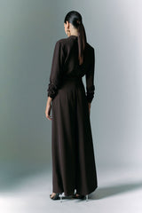 MACACÃO IMPERIAL C/CINTO WIDE LEG DECOTE EM V