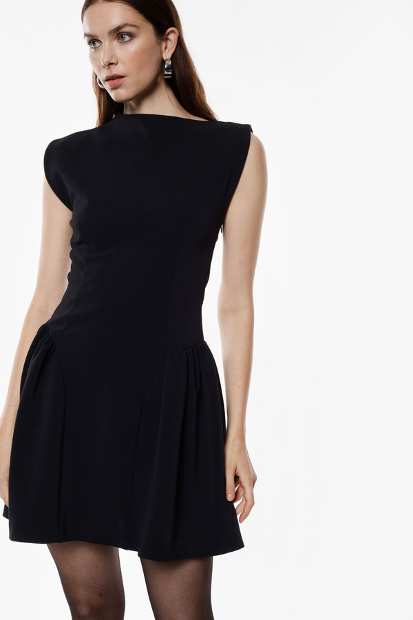 VESTIDO IMPERIAL CURTO DECOTE BARCO - Carla Valente