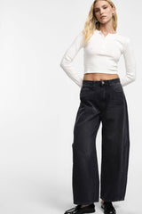 CALÇA PLEASE WIDE LEG CINTURA SUBIDA - Carla Valente