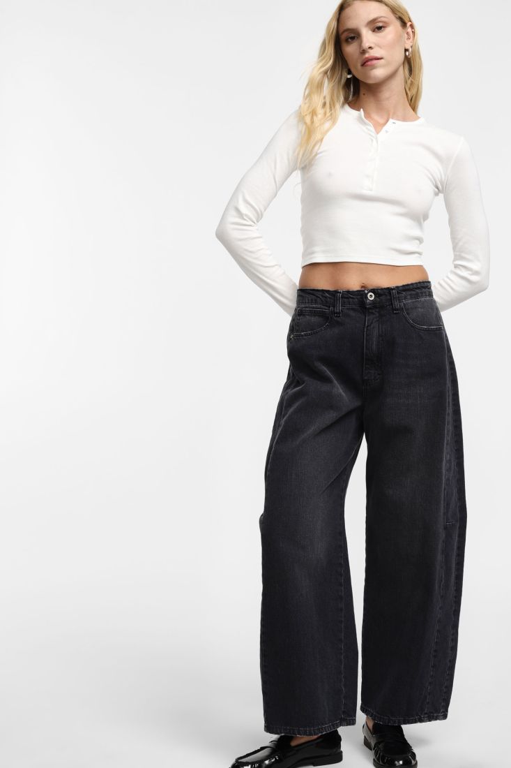 CALÇA PLEASE WIDE LEG CINTURA SUBIDA - Carla Valente