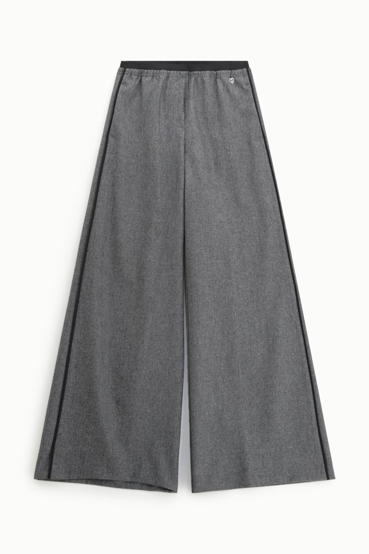 CALÇA PLEASE WIDE LEG CINTURA MÉDIA - Carla Valente