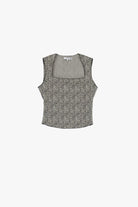 TOP PLEASE COM DECOTE QUADRADO ZEBRA - Carla Valente