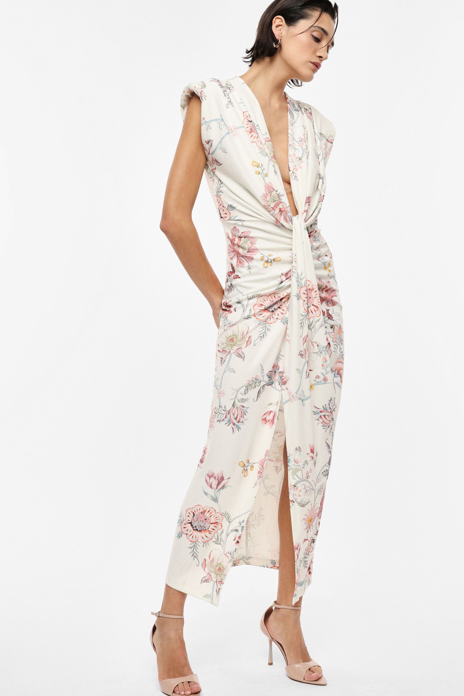 VESTIDO IMPERIAL COMPRIDO FLORAL DECOTEV - Carla Valente