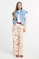 CALÇA PLEASE PALAZZO ESTAMPA FLORAL - Carla Valente