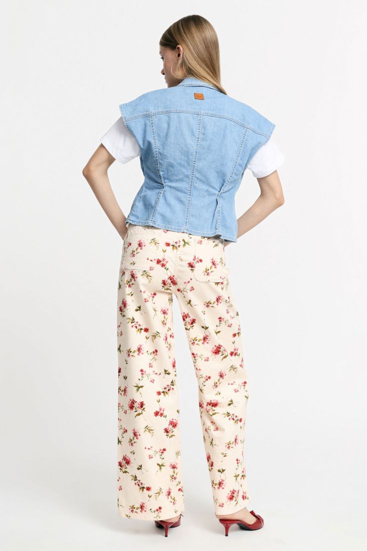 CALÇA PLEASE PALAZZO ESTAMPA FLORAL - Carla Valente