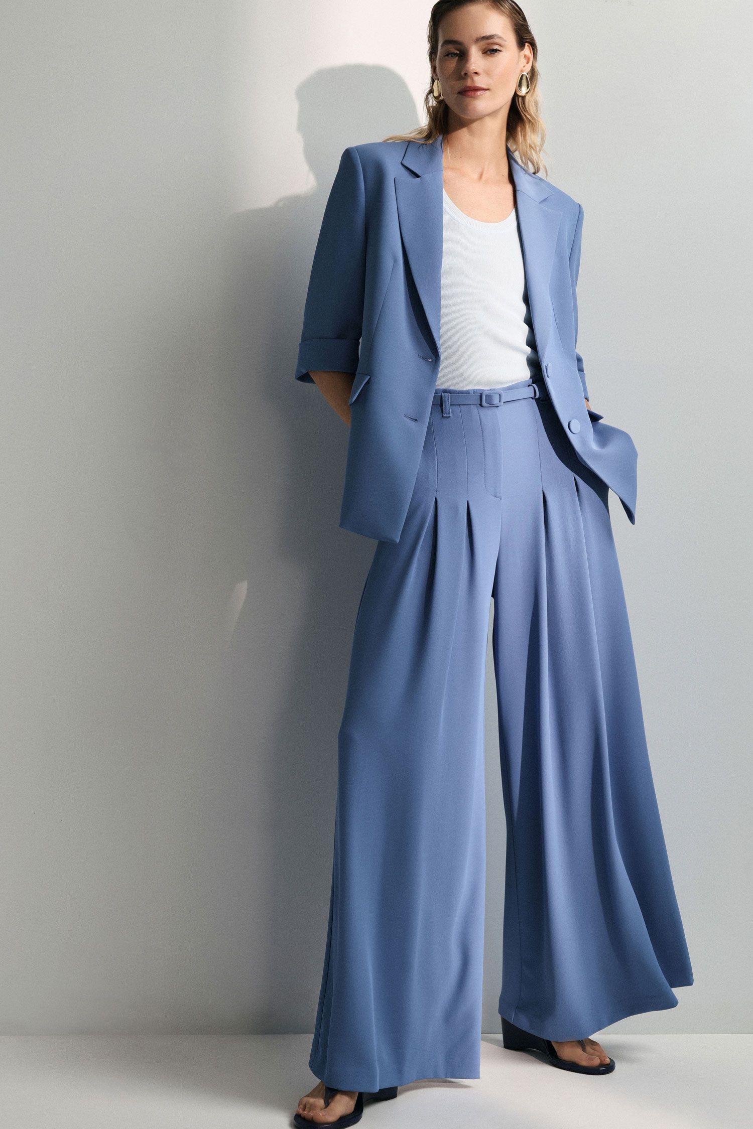 CALÇA IMPERIAL WIDE LEG C/CINTO - Carla Valente