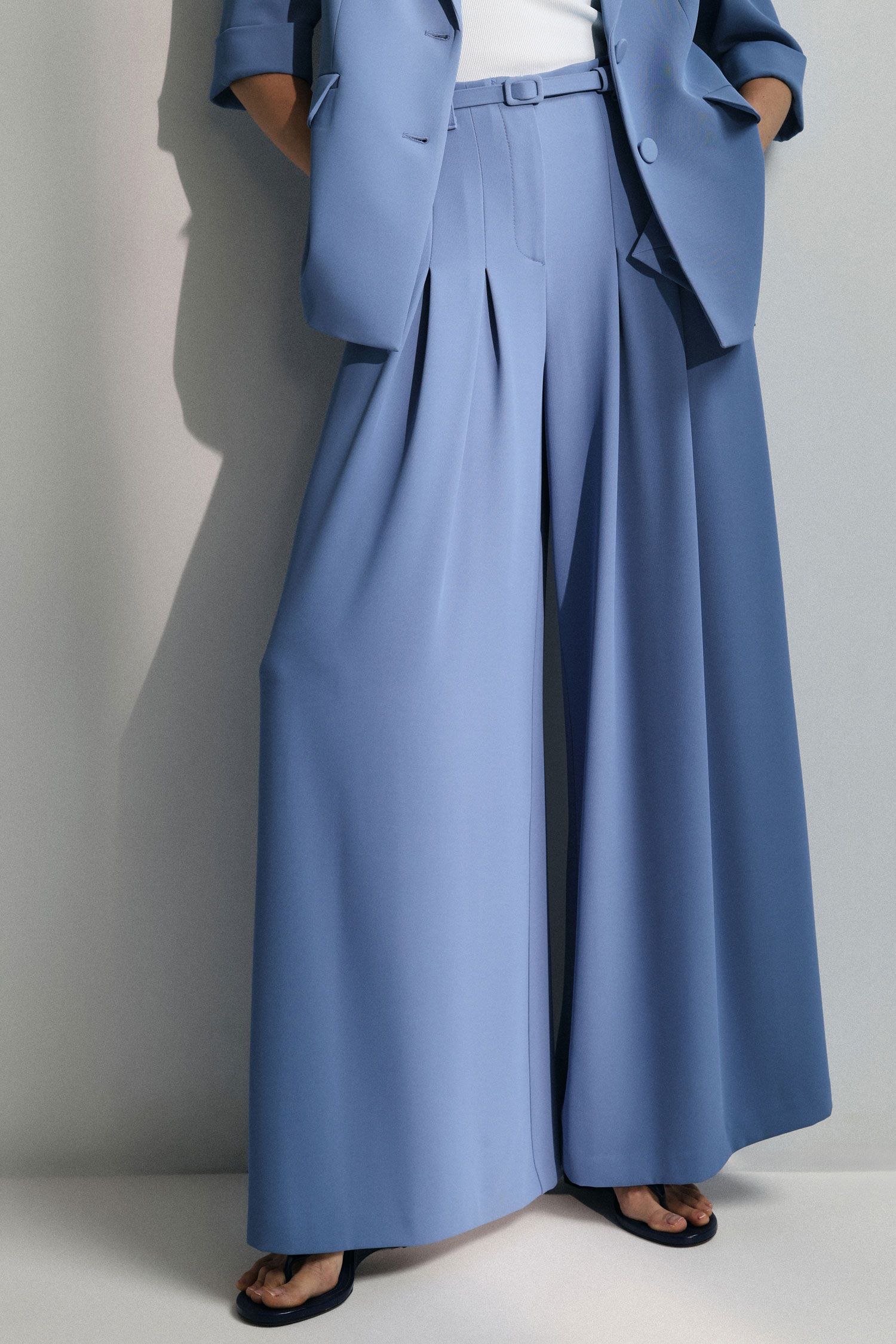 CALÇA IMPERIAL WIDE LEG C/CINTO - Carla Valente