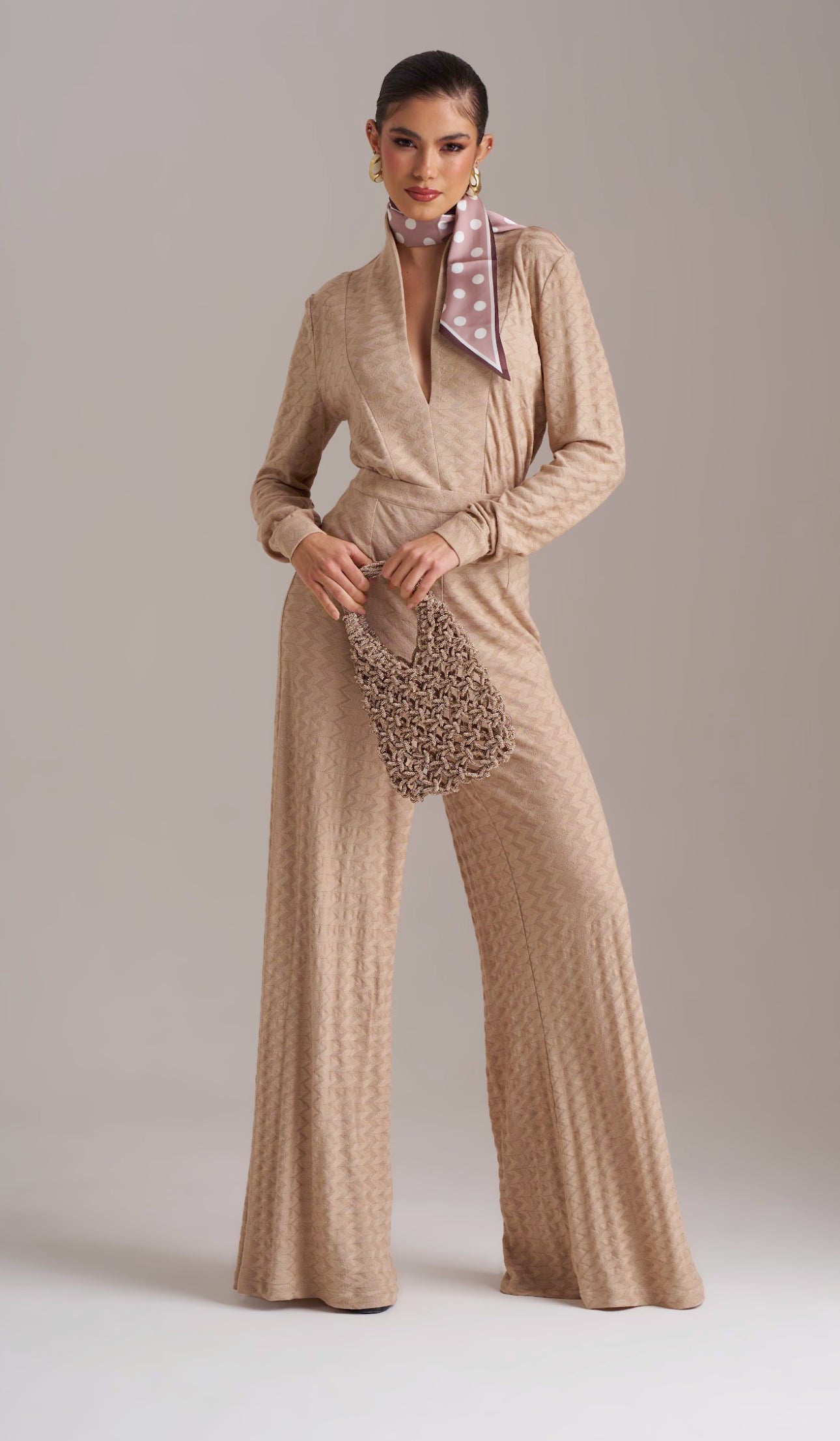 SACO PHO FIRENZE TECIDO EFEITO CROCHET COM STRASS - Carla Valente