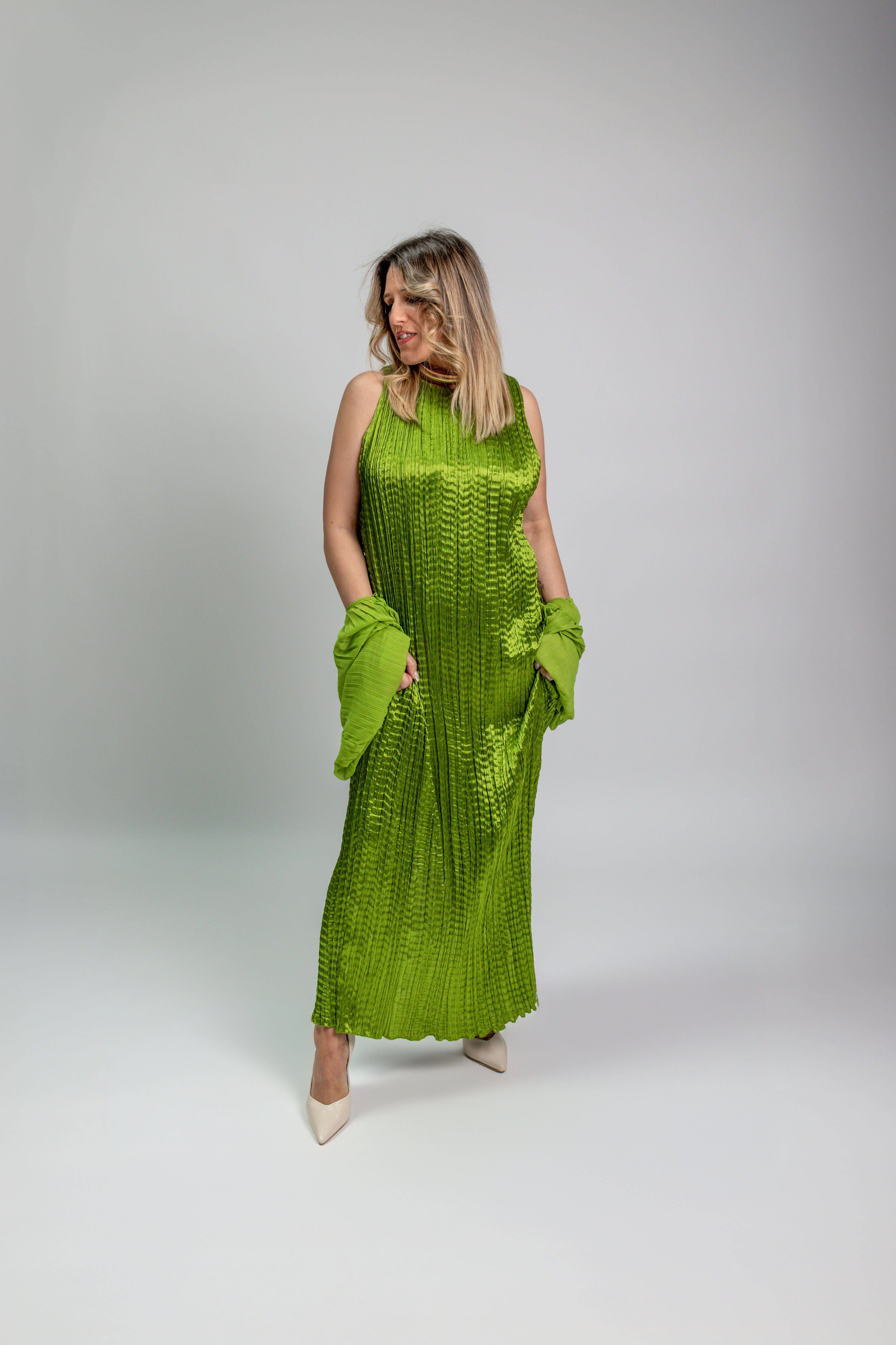 VESTIDO MAITE MIDI ENRUGADO - Carla Valente