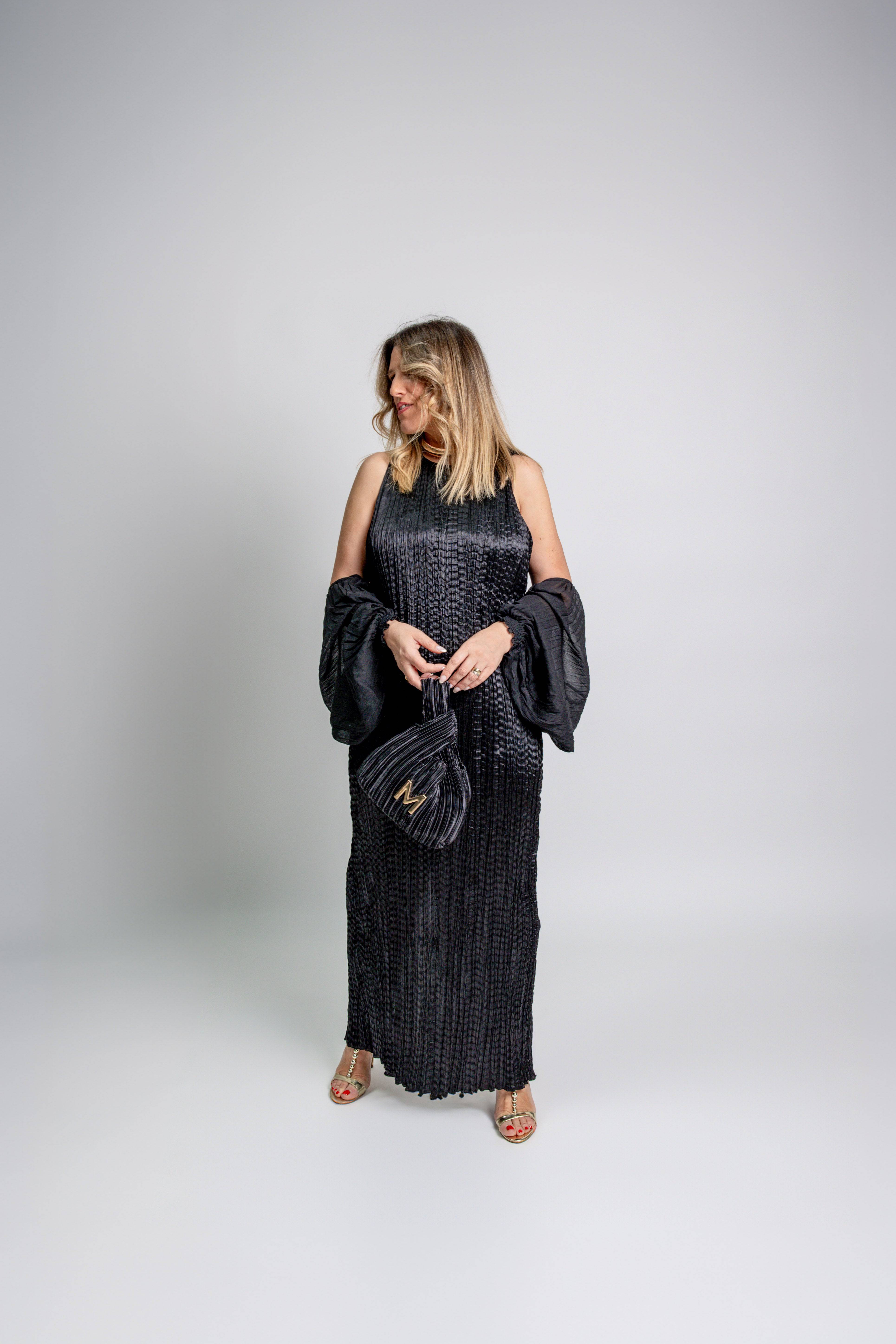 VESTIDO MAITE MIDI ENRUGADO - Carla Valente