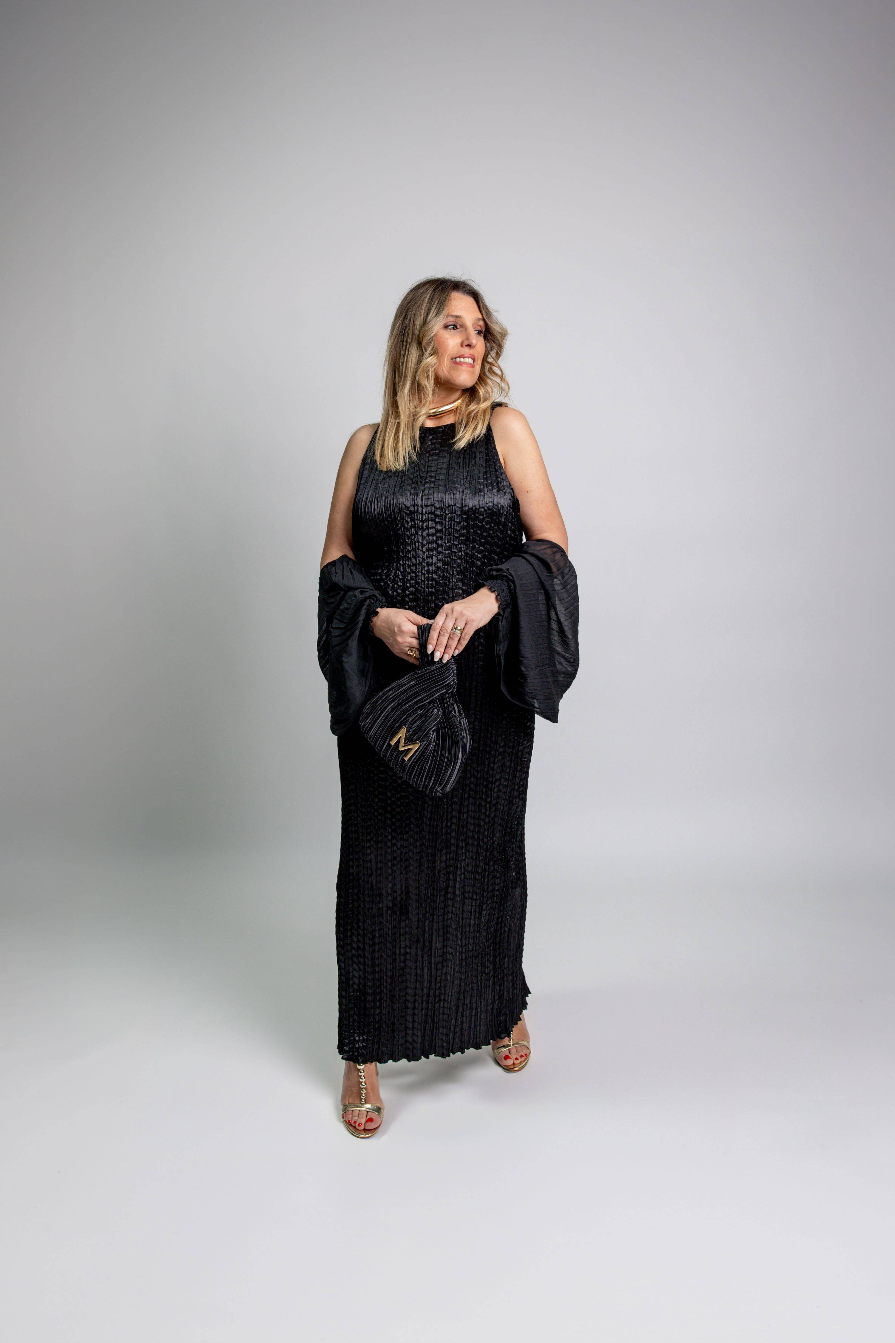 VESTIDO MAITE MIDI ENRUGADO - Carla Valente