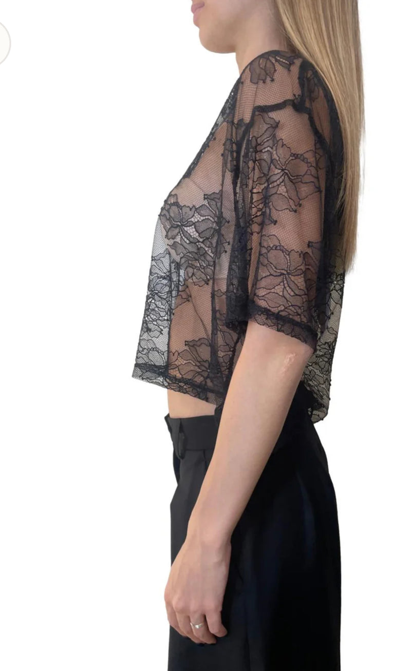 T-SHIRT IMPERIAL RENDADA C/PADRAO - Carla Valente