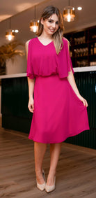 VESTIDO PARTENZA MIDI C/MANGA AVENTAL - Carla Valente