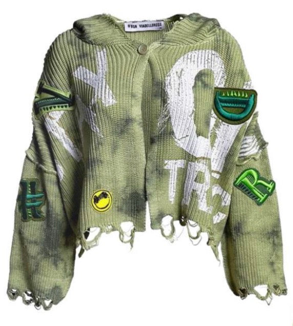 SWEATER VDR DE MALHA CROPPED COM CARAPUÇO - Carla Valente