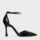 STILETTO CARRANO SALTO FINO COM TIRA DOURADA - Carla Valente
