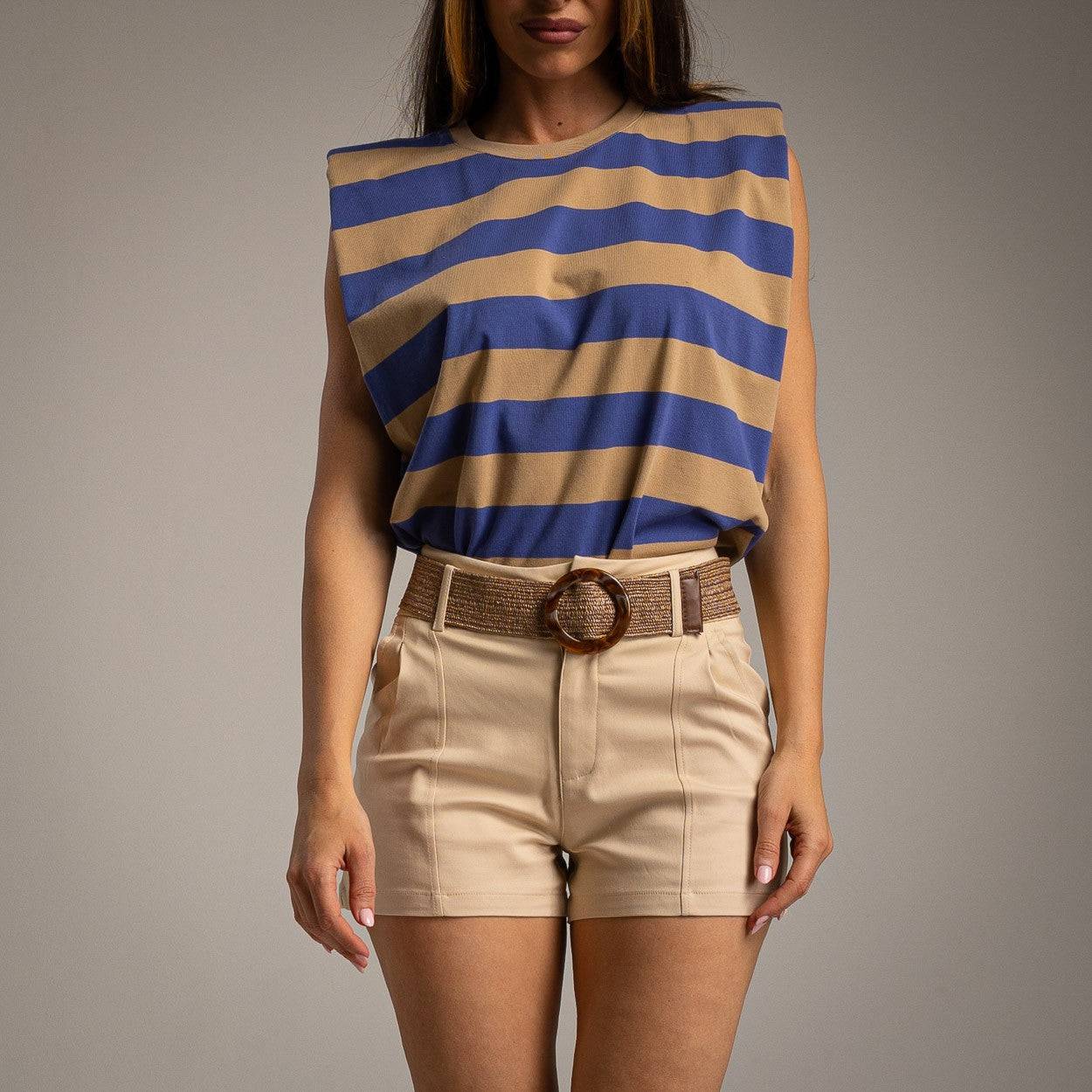 T-SHIRT ALBNS RUBGY LISTRADA - Carla Valente