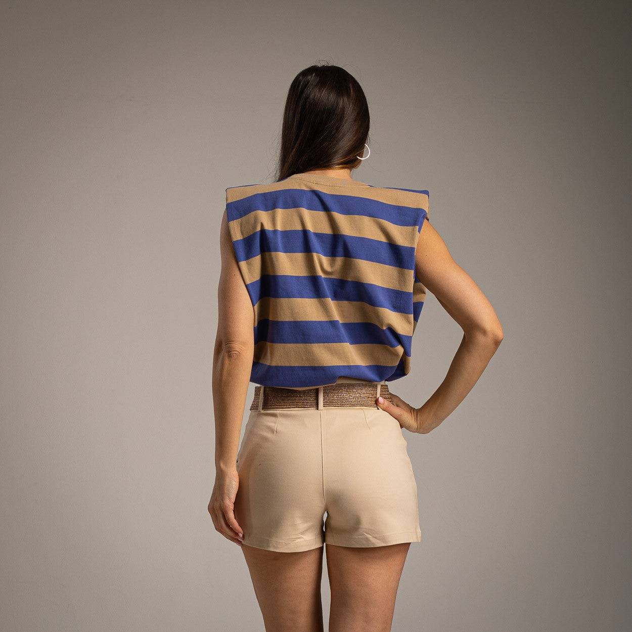 T-SHIRT ALBNS RUBGY LISTRADA - Carla Valente