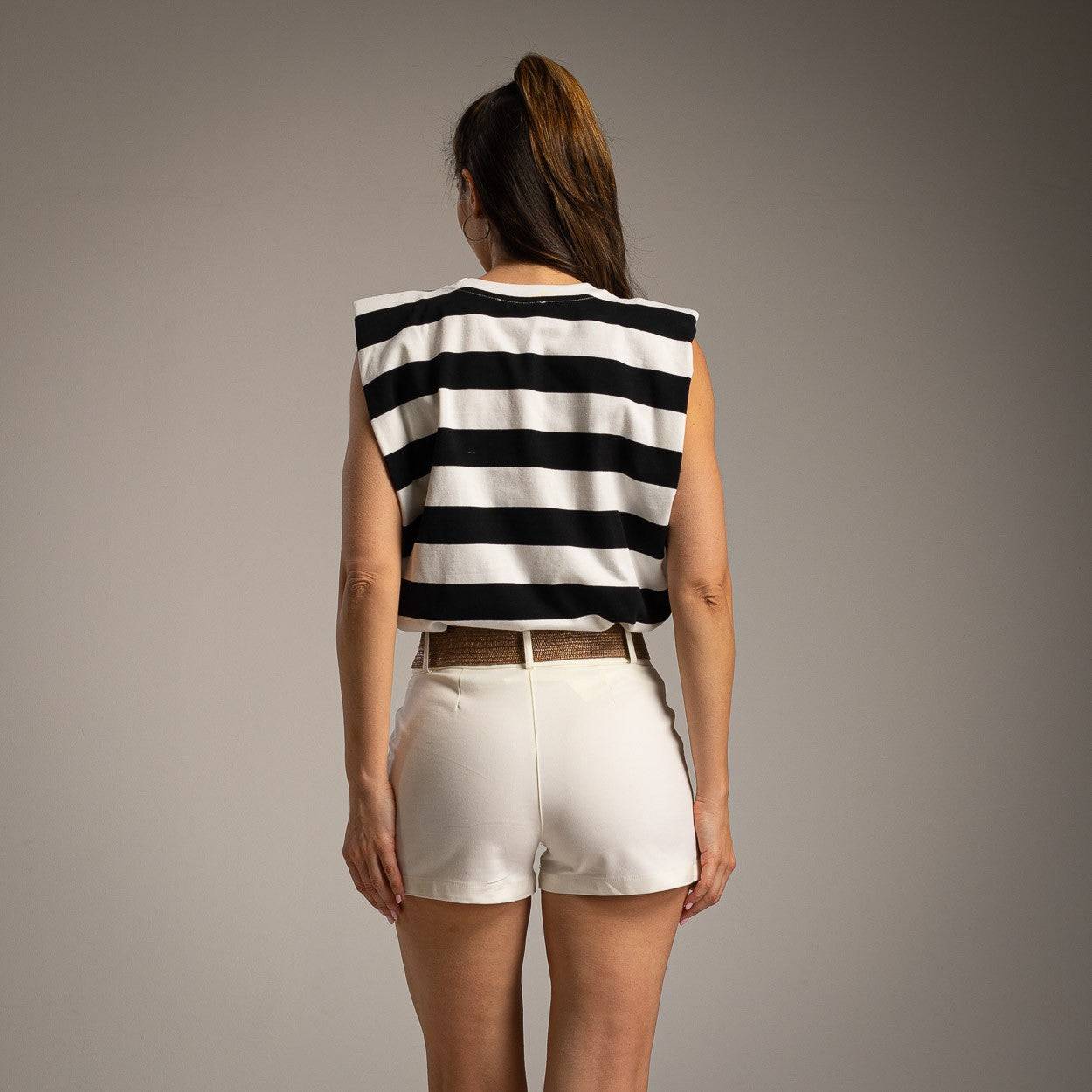 T-SHIRT ALBNS RUBGY LISTRADA - Carla Valente