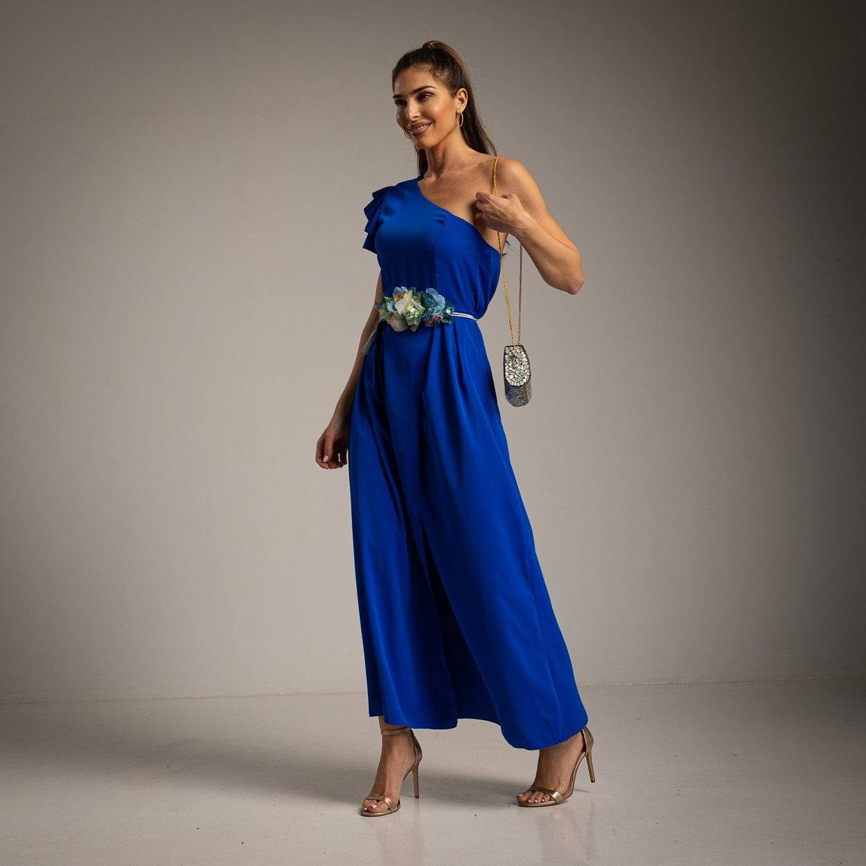 VESTIDO ALBNS ASSIMÉTRICO DUPLO BABADO - Carla Valente