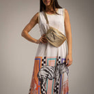VESTIDO ALBNS ZEBRA LUREX LYCRA MALHA FRIA - Carla Valente