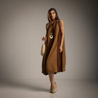 VESTIDO ALBNS ASSIMÉTRICO DE DOIS TONS - Carla Valente