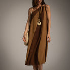 VESTIDO ALBNS ASSIMÉTRICO DE DOIS TONS - Carla Valente