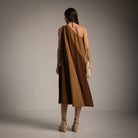 VESTIDO ALBNS ASSIMÉTRICO DE DOIS TONS - Carla Valente