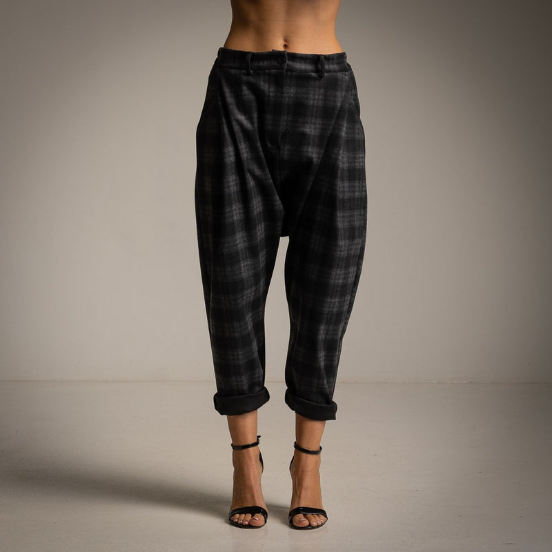 CALÇA ALBNS BAGGY XADREZ TARTAN