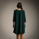 VESTIDO ALBNS  BÁSICO BAIXO RUFFLE + COR - Carla Valente