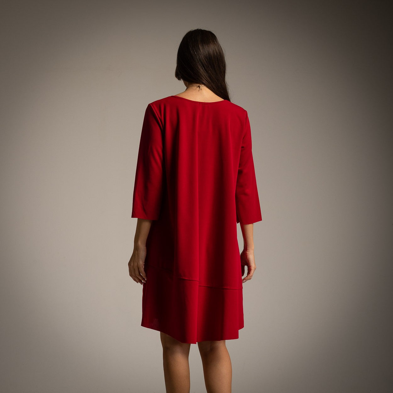 VESTIDO ALBNS  BÁSICO BAIXO RUFFLE + COR - Carla Valente