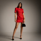 VESTIDO ALBNS  DE MICROPAILLETS ABERTURA COSTAS - Carla Valente