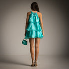 VESTIDO ALBNS  DE ORGANZA COM BRILHO - Carla Valente