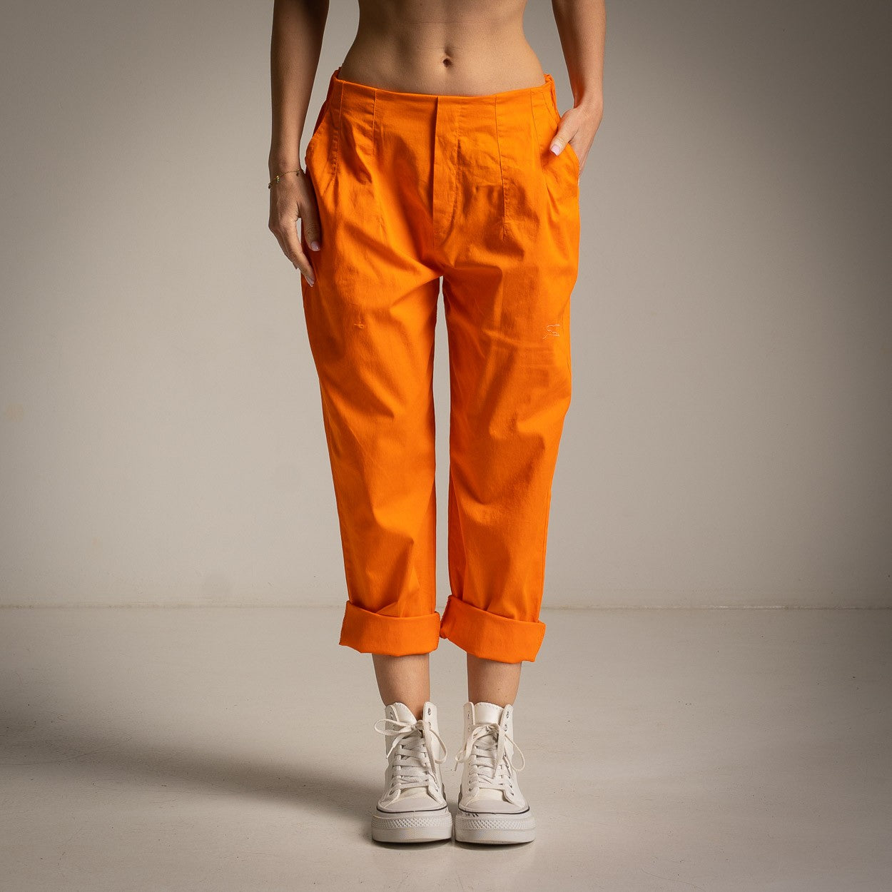 CALÇA ALBNS BAGGY COM BOLSO FRANCÊS - Carla Valente