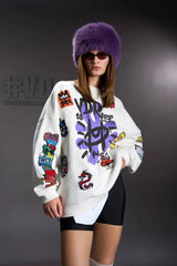 SWEATSHIRT VDR COM PATCHWORKS