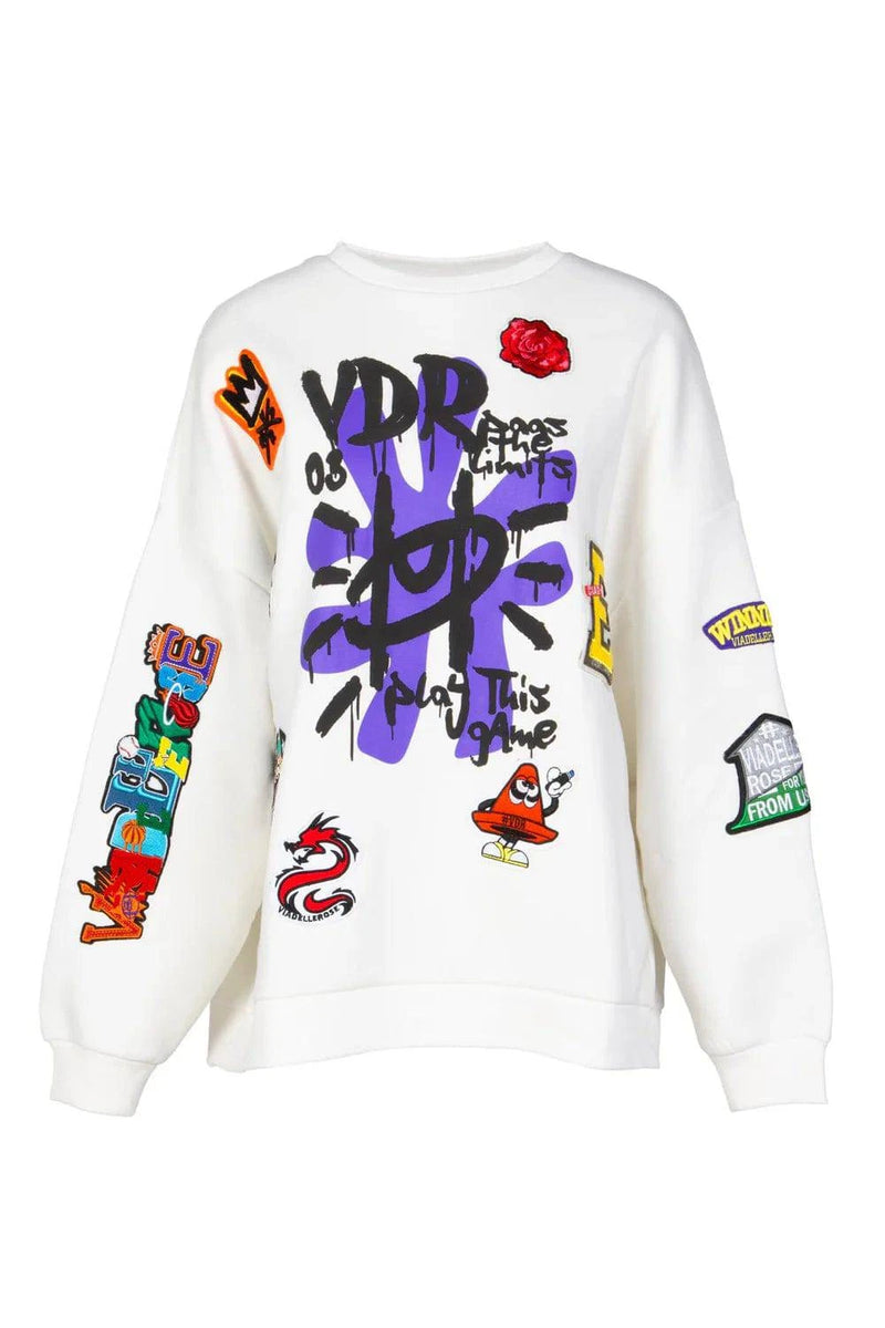 SWEATSHIRT VDR COM PATCHWORKS