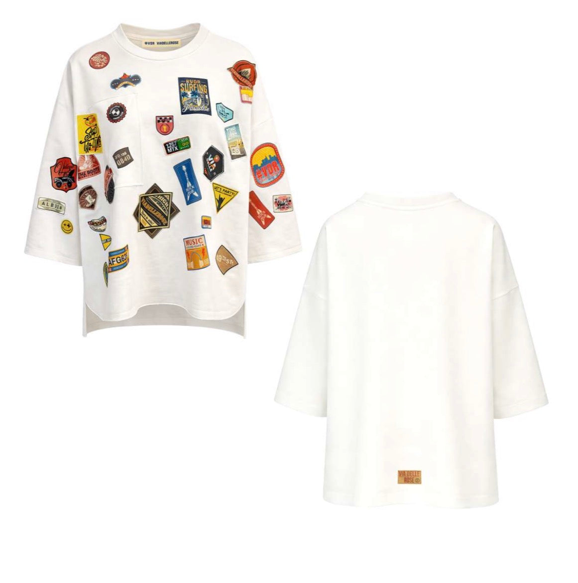 SWEATSHIRT VDR COM PATCHWORKS - Carla Valente