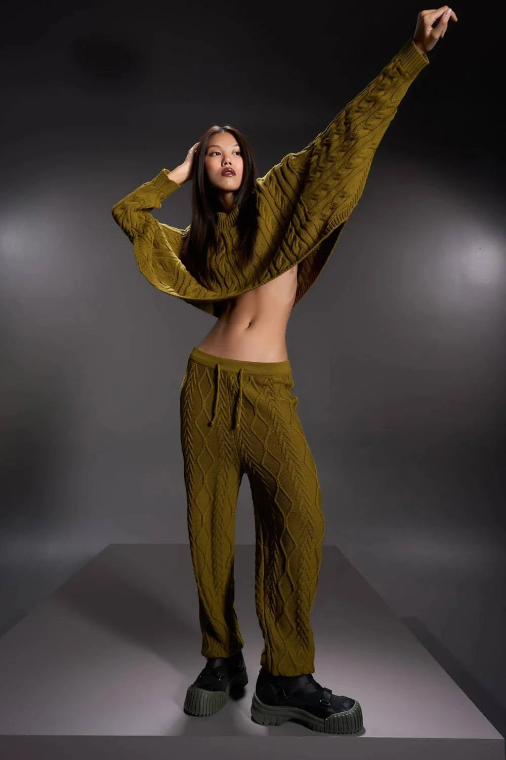 CALÇA VDR MALHA ENTRANÇADA - Carla Valente