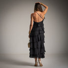 VESTIDO ALBNS COM FOLHOS - Carla Valente