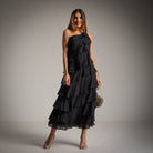 VESTIDO ALBNS COM FOLHOS - Carla Valente