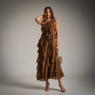 VESTIDO ALBNS COM FOLHOS - Carla Valente