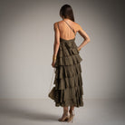 VESTIDO ALBNS COM FOLHOS - Carla Valente