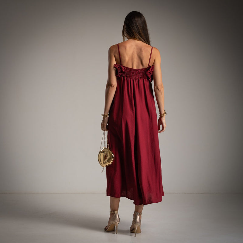 VESTIDO ALBNS FLORES 3D - Carla Valente