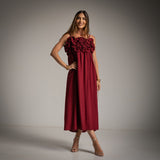 VESTIDO ALBNS FLORES 3D - Carla Valente