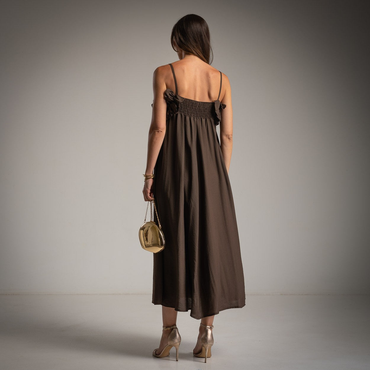 VESTIDO ALBNS FLORES 3D - Carla Valente