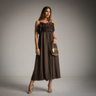 VESTIDO ALBNS FLORES 3D - Carla Valente